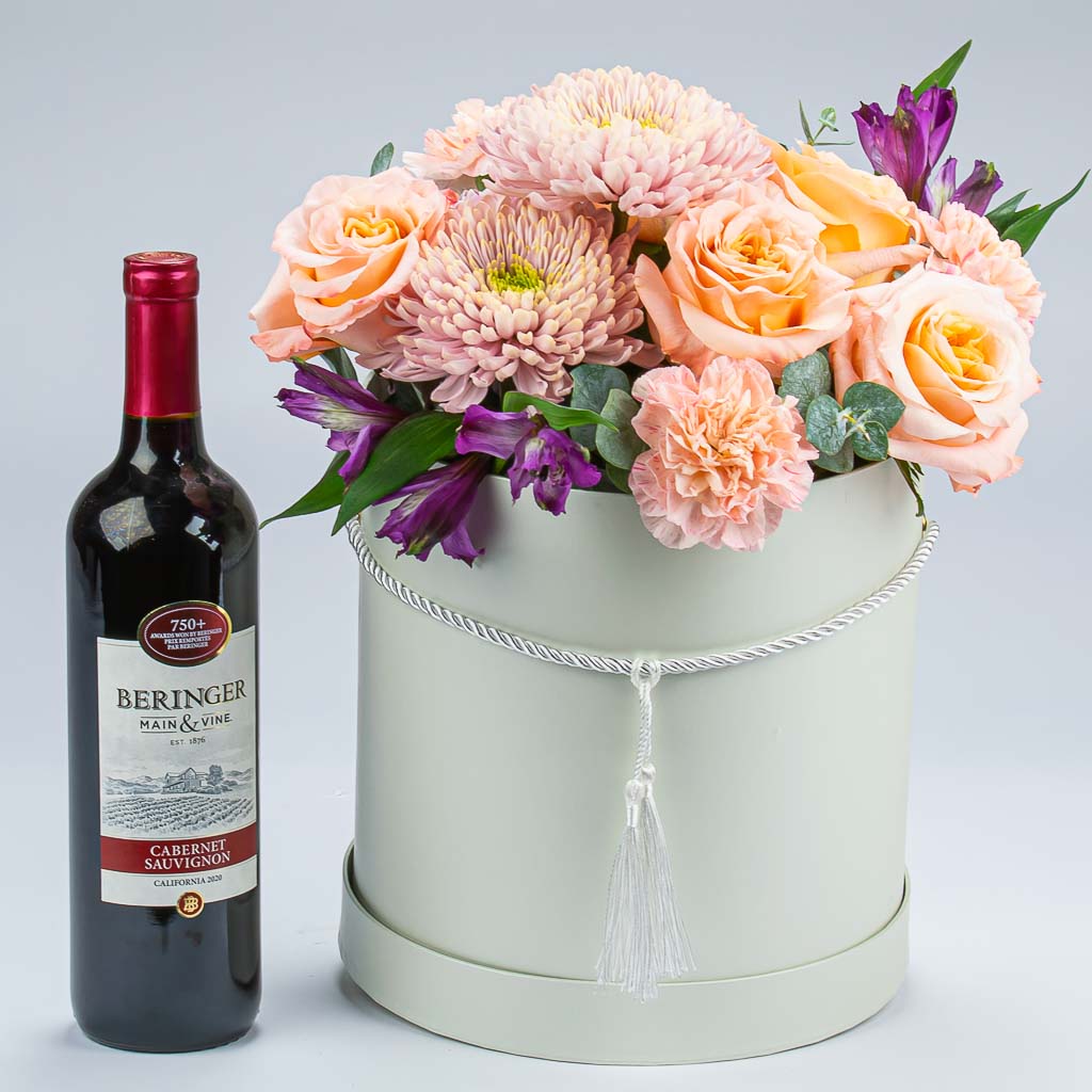 Flower Box Pastel Dreams With Wine