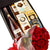 Cote Des Roses Luxury Wine Gift Box and Rose Bouquet