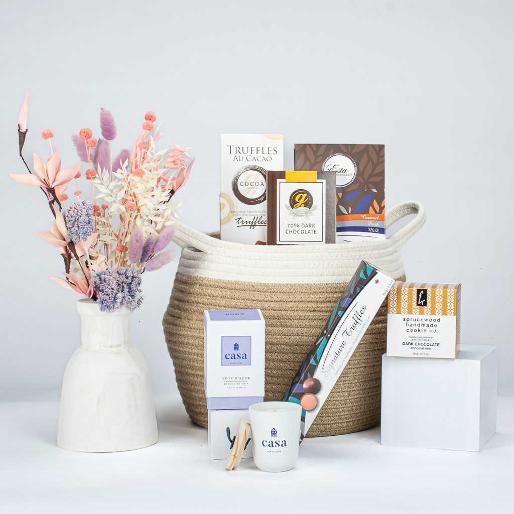 French Truffles And Dried Flower Combo (Includes Flowers)