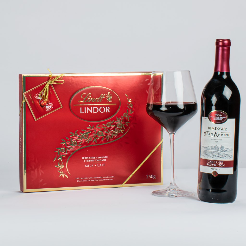Lindor Truffles And Cabernet Wine