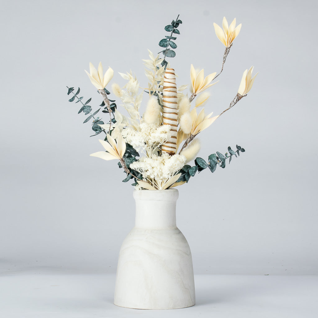 Neutral Coloured Dried Flower In Vase