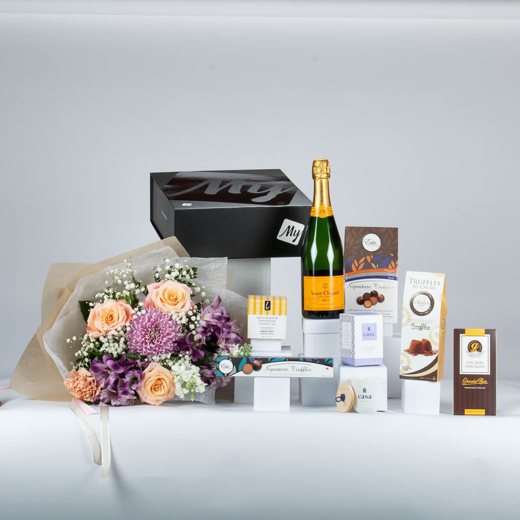 Veuve Clicquot Champagne And Flowers
