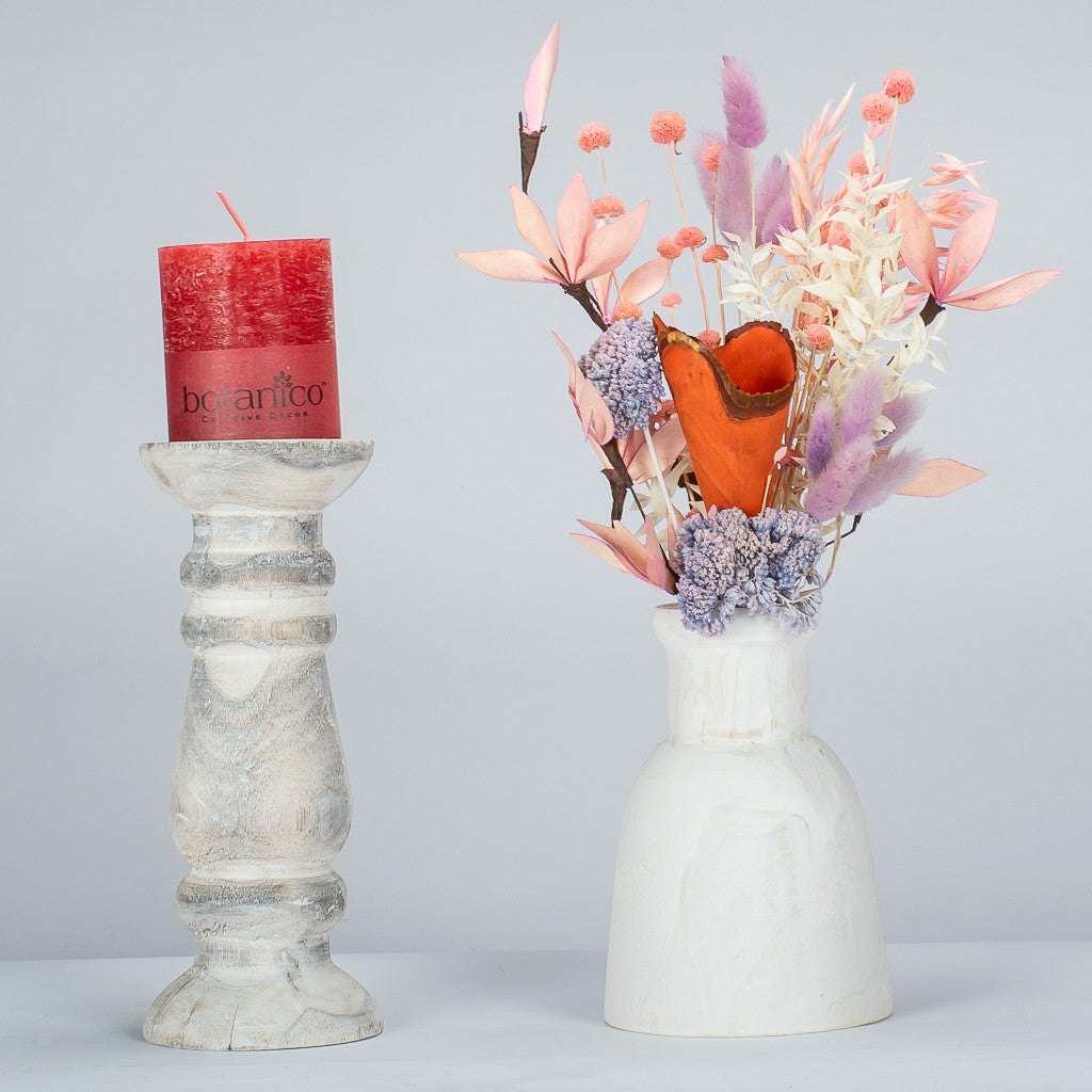 Dried Flowers and Candle Housewarming Gift