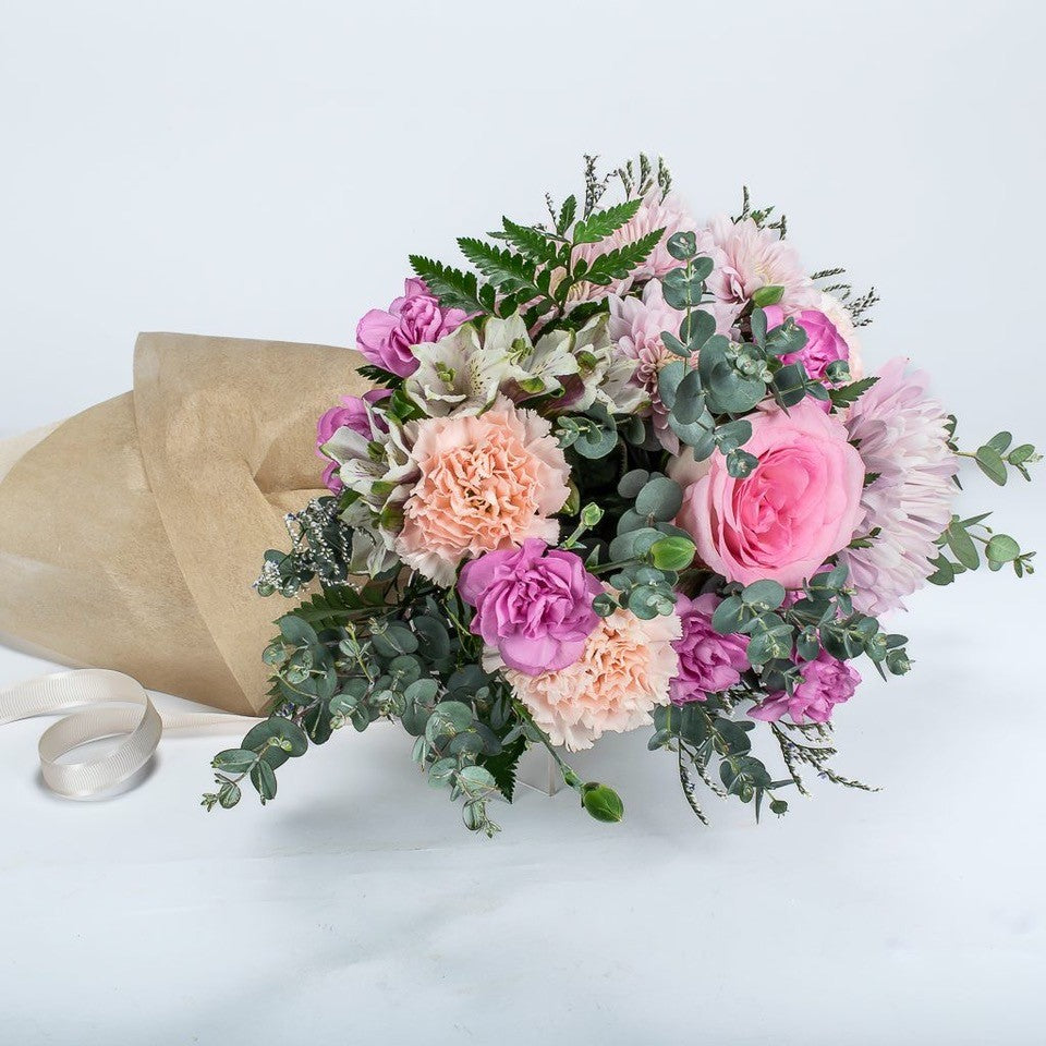 Pink Arrangement Hand Tied Bouquet