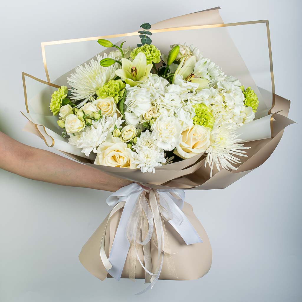 Premium Elegant White Flower Delivery