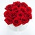 Red Rose Flower Box With Champagne