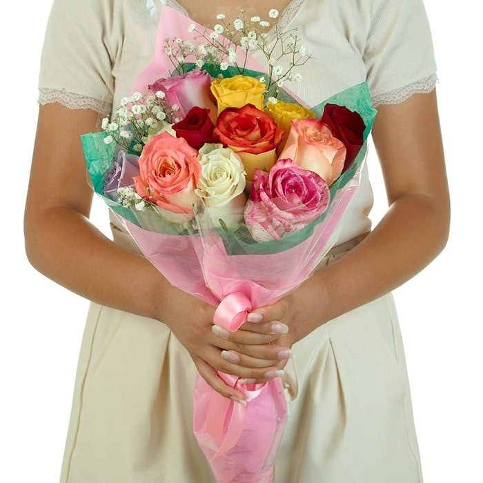 Wine and Flowers Gift