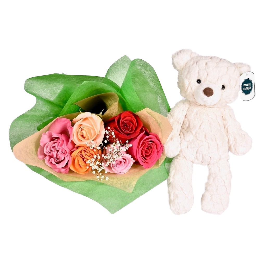 Roses and Plush Gift