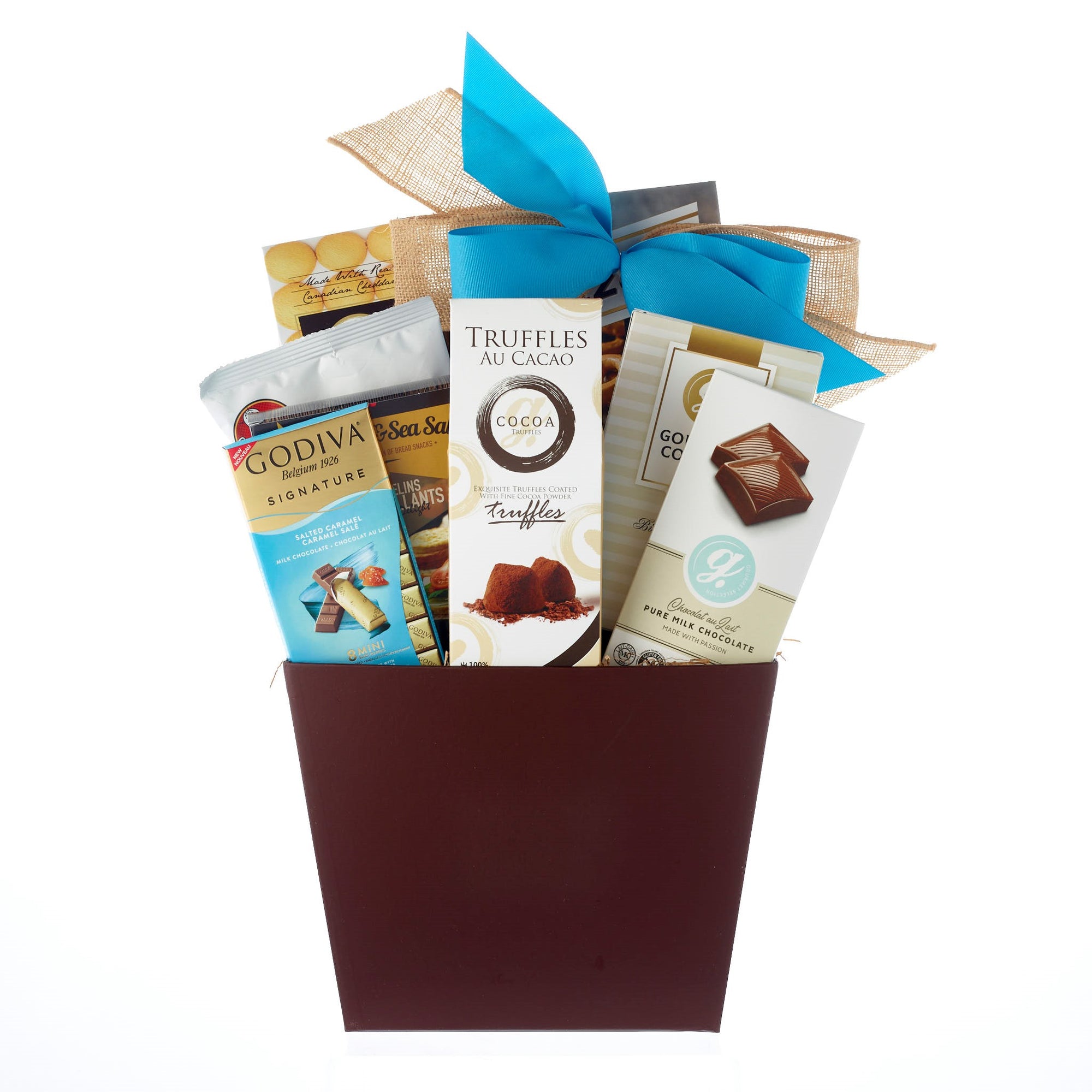 Gourmet Collection, Chocolates, Treats and Snacks Gift Basket Delivery -  SIMONTEA