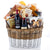 Moet Champagne and Wine Gift Basket.
