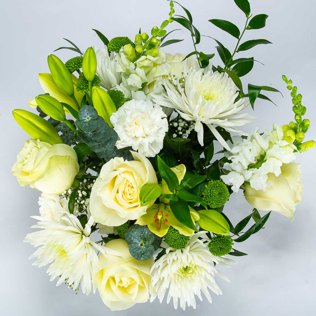 Flowers For Sympathy In Vase Centerpiece