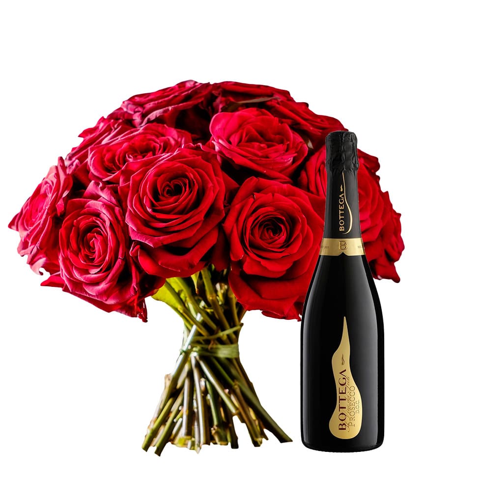Italian Bubbles and Rose Gift