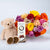 24 Mixed Roses, Teddy Bear and Truffles