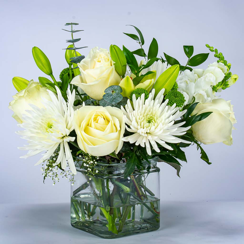 Sympathy Flowers Arrangement in Vase